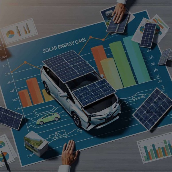 Quel est le gain énergétique d'un toit solaire installé sur une Toyota Prius hybride?